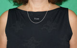 Schlangenkette 1 mm - hell - Silber