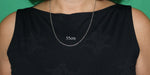 Schlichte Kette 2 mm - silbern - Edelstahl
