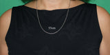 Schlichte Kette 2 mm - silbern - Edelstahl