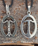 Irminsul 282 mit Korbkette - Silber
