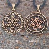 Anhänger 163 Metatrons Würfel - Bronze