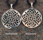 Keltenknoten 26 mit Schlangenkette - Silber