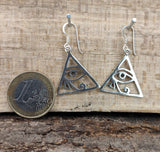 Ohrring 15 Auge des Horus - Silber