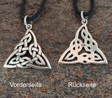 Keltischer Knoten 108 mit Schlangenkette - Silber