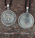 Anhänger 394 Wolfskopf - Silber