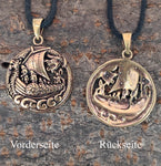 Anhänger 153 Wikinger-Schiff - Bronze