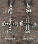 Kreuz 64 mit Schlangenkette - Silber