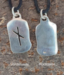 Rune Nauthiz 303 mit Schlangenkette - Silber