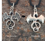 Anhänger 9 Drache - Silber