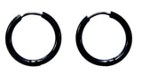 Klappcreole schwarz 16mm - Edelstahl