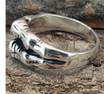 Ring Drachenkralle, Gr. 50-74 (kr13) - Silber