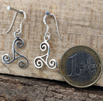 Ohrring 19 Triskele - Silber