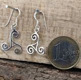 Ohrring 19 Triskele - Silber