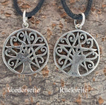 Lebensbaum 166 mit Schlangenkette - Silber