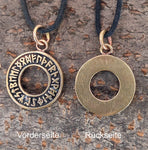 Anhänger 53 Runenkreis - Bronze