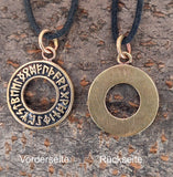 Anhänger 53 Runenkreis - Bronze