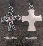 Anhänger 11 Kreuz - Edelstahl