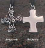 Anhänger 11 Kreuz - Edelstahl