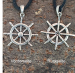 Anhänger 127 Steuerrad - Silber