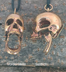 Anhänger 15 Totenkopf - Bronze