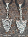 Pfeilspitze 387 mit Korbkette - Silber