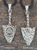 Pfeilspitze 387 mit Korbkette - Silber