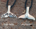 Walflosse 238 mit Korbkette - Silber
