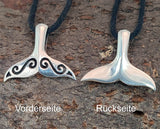 Walflosse 238 mit Korbkette - Silber