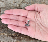 Thorshammer 66 mit Schlangenkette - Silber