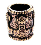 Bartperle Thorshammer 8 mm - Bronze