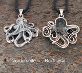 Anhänger 388 Oktopus - Silber