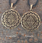 Anhänger 164 Sri Yantra - Bronze