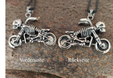 Motorrad 176 mit Königskette - Edelstahl