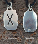 Rune Gebo 304 mit Schlangenkette - Silber