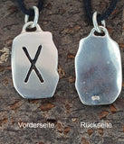 Rune Gebo 304 mit Schlangenkette - Silber