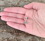Thorshammer 70 mit Schlangenkette - Silber