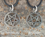 Pentagramm 52 mit Schlangenkette - Silber
