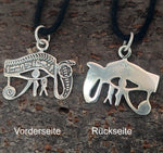 Auge des Horus 370 mit Schlangenkette - Silber