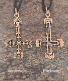 Anhänger 25 Kreuz - Bronze