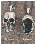 Totenkopf 85 A mit Königskette - Edelstahl