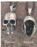 Totenkopf 85 A mit Königskette - Edelstahl