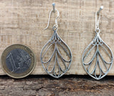 Ohrring 09 Blatt - Silber