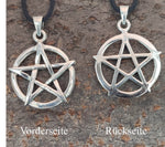 Pentagramm 251 mit Schlangenkette - Silber