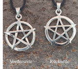 Pentagramm 251 mit Schlangenkette - Silber