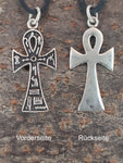 Ankh 32 mit Korbkette - Silber