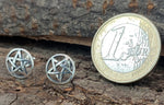 Ohrstecker 28 Pentagramm - Silber
