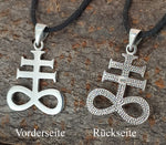 Leviathan Kreuz 403 mit Schlangenkette - Silber