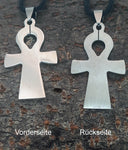 Ankh 10 mit Panzerkette - Edelstahl