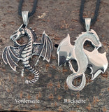 Anhänger 112 Drache - Edelstahl