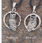Eule 272 mit Schlangenkette - Silber